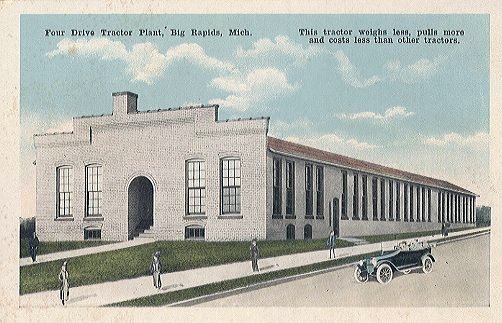 Four Drive Tractor Plant as it appeared in a postcard circa 1925.